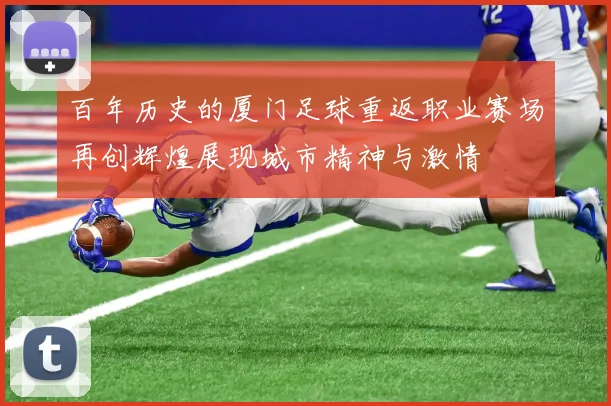 百年历史的厦门足球重返职业赛场再创辉煌展现城市精神与激情